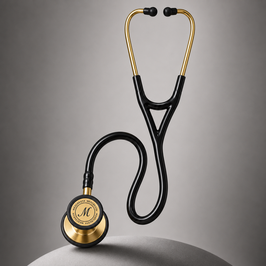 MedCresta Gold Reserve Stethoscope | Premium Dual-Head, Gold Finish