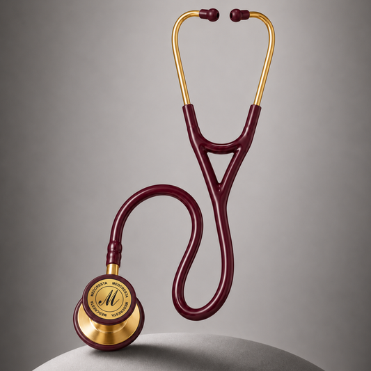MedCresta Gold Reserve Stethoscope | Premium Dual-Head, Gold Finish