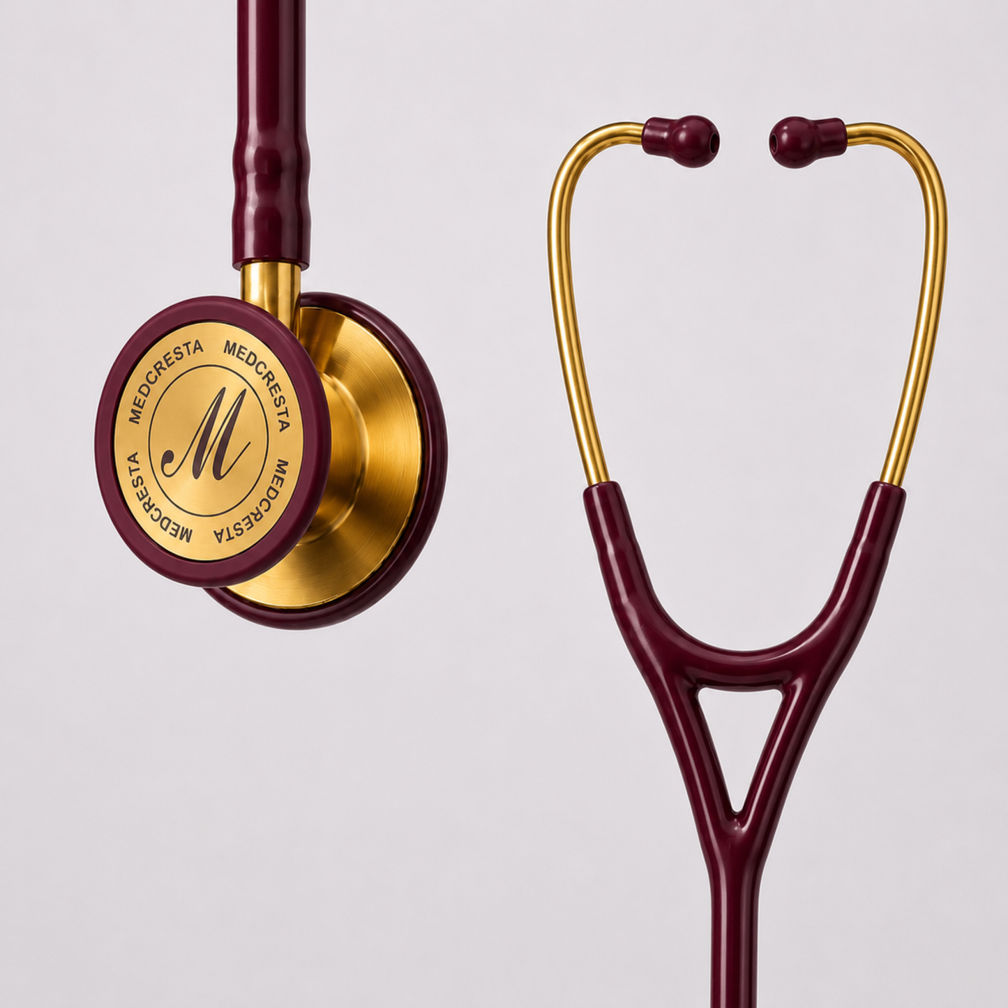 MedCresta Gold Reserve Stethoscope | Premium Dual-Head, Gold Finish