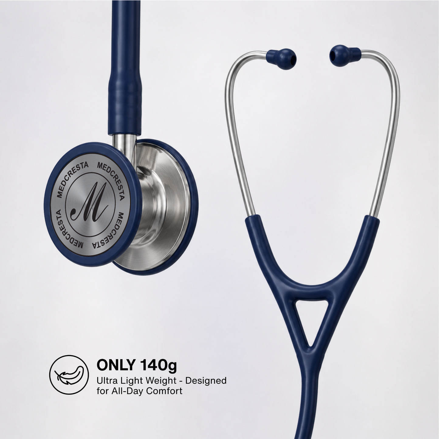 MedCresta X Ultra Lightweight Stethoscope + Free Thermometer