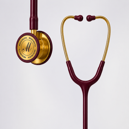 MedCresta Gold Reserve Stethoscope | Premium Dual-Head, Gold Finish