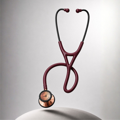 MedCresta Titanium X - ROSE GOLD STETHOSCOPE BROWN
