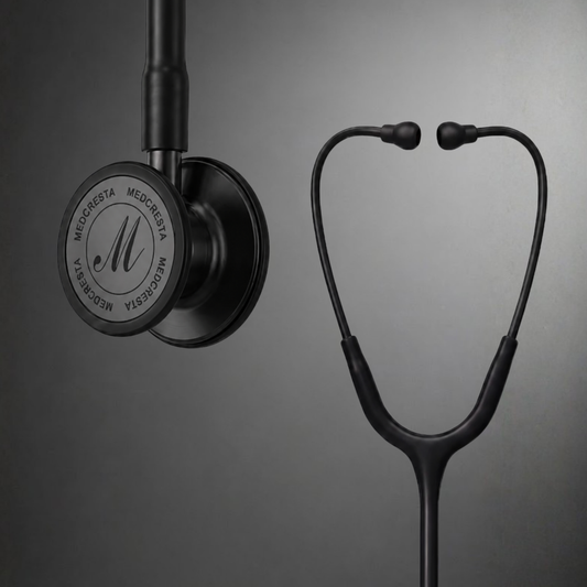 MedCresta Titanium X Stethoscope ~ Night Black Edition